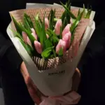 15 тюльпанів ніжно рожевих