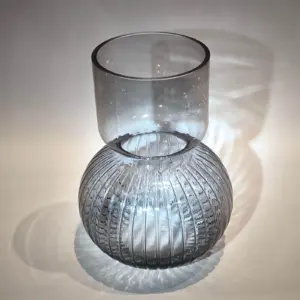 Ваза скляна Bottle grey