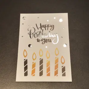 Листівка "Happy Birthday" свічки